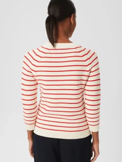 Womem Hobbs Jumpers & Cardigans|Abigail Cotton Stripe Jumper
