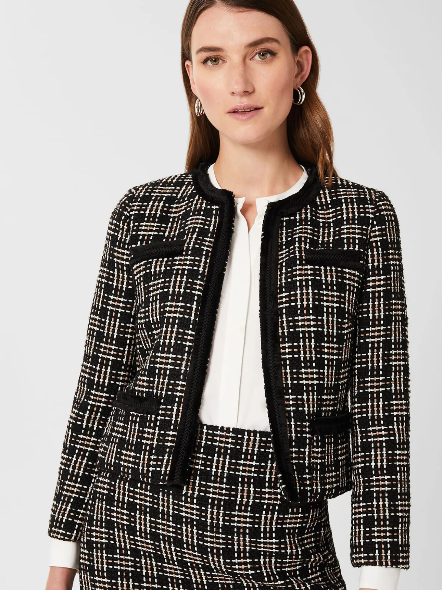 Womem Hobbs Workwear|Alexis Tweed Jacket