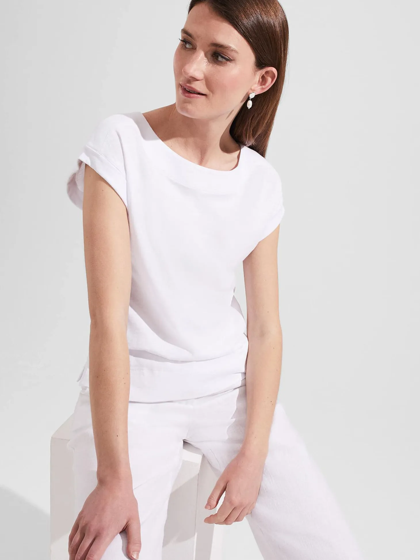 Womem Hobbs Tops|Alycia Cotton T-Shirt