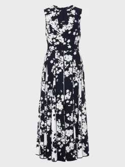 Womem Hobbs Dresses|Angelica Floral Pleated Dress