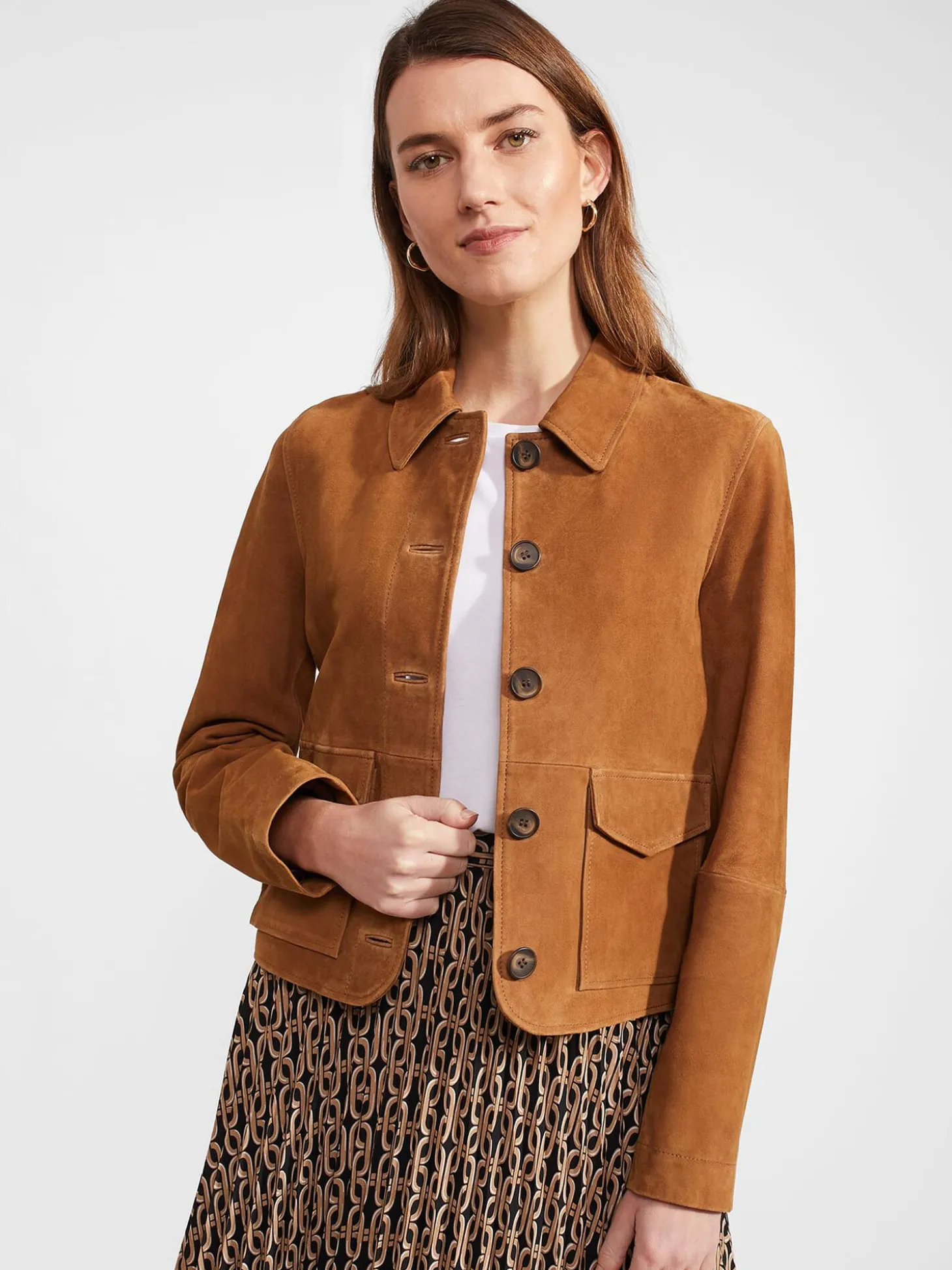 Womem Hobbs Coats & Jackets|Ashlee Suede Jacket