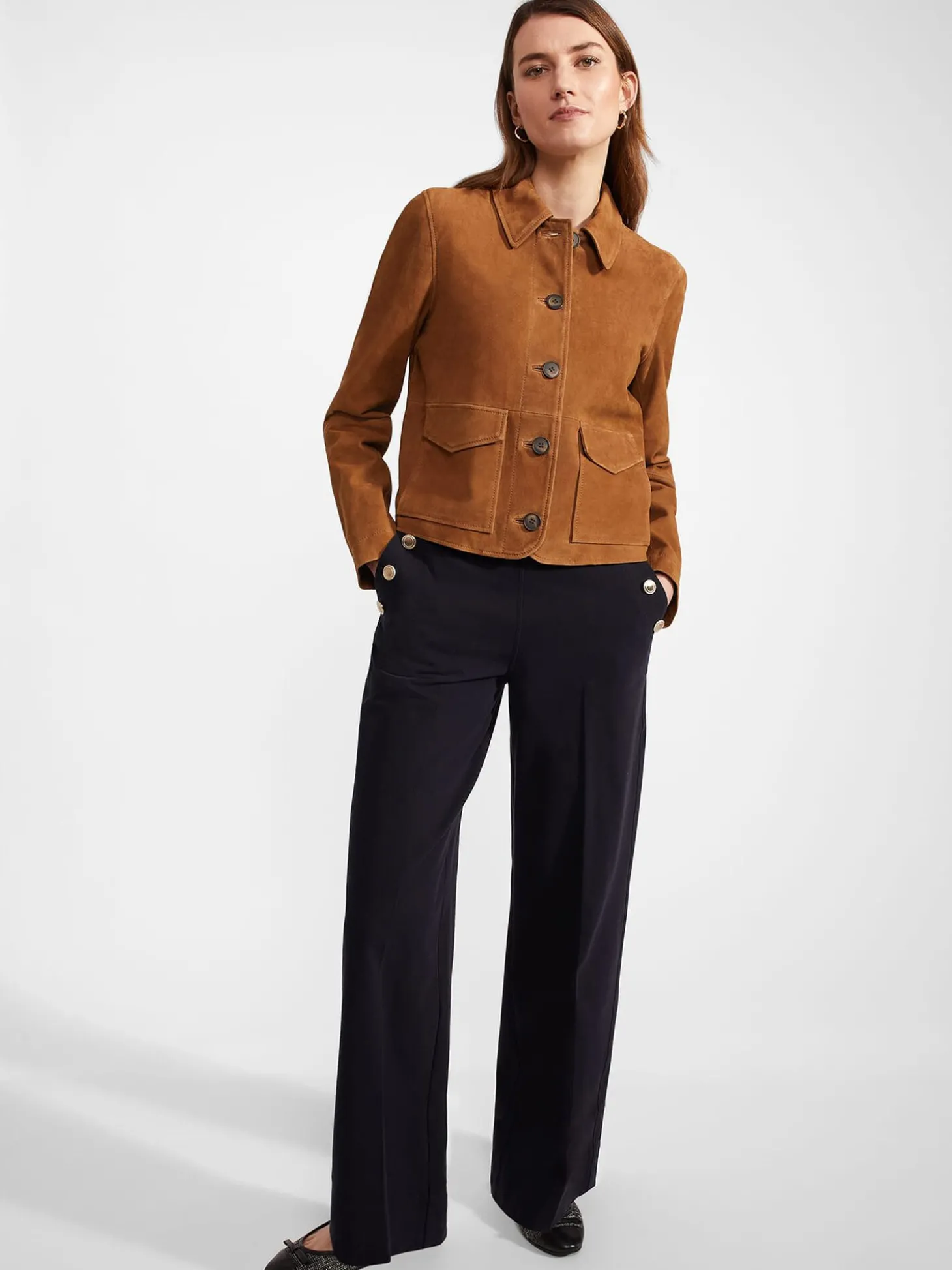 Womem Hobbs Coats & Jackets|Ashlee Suede Jacket