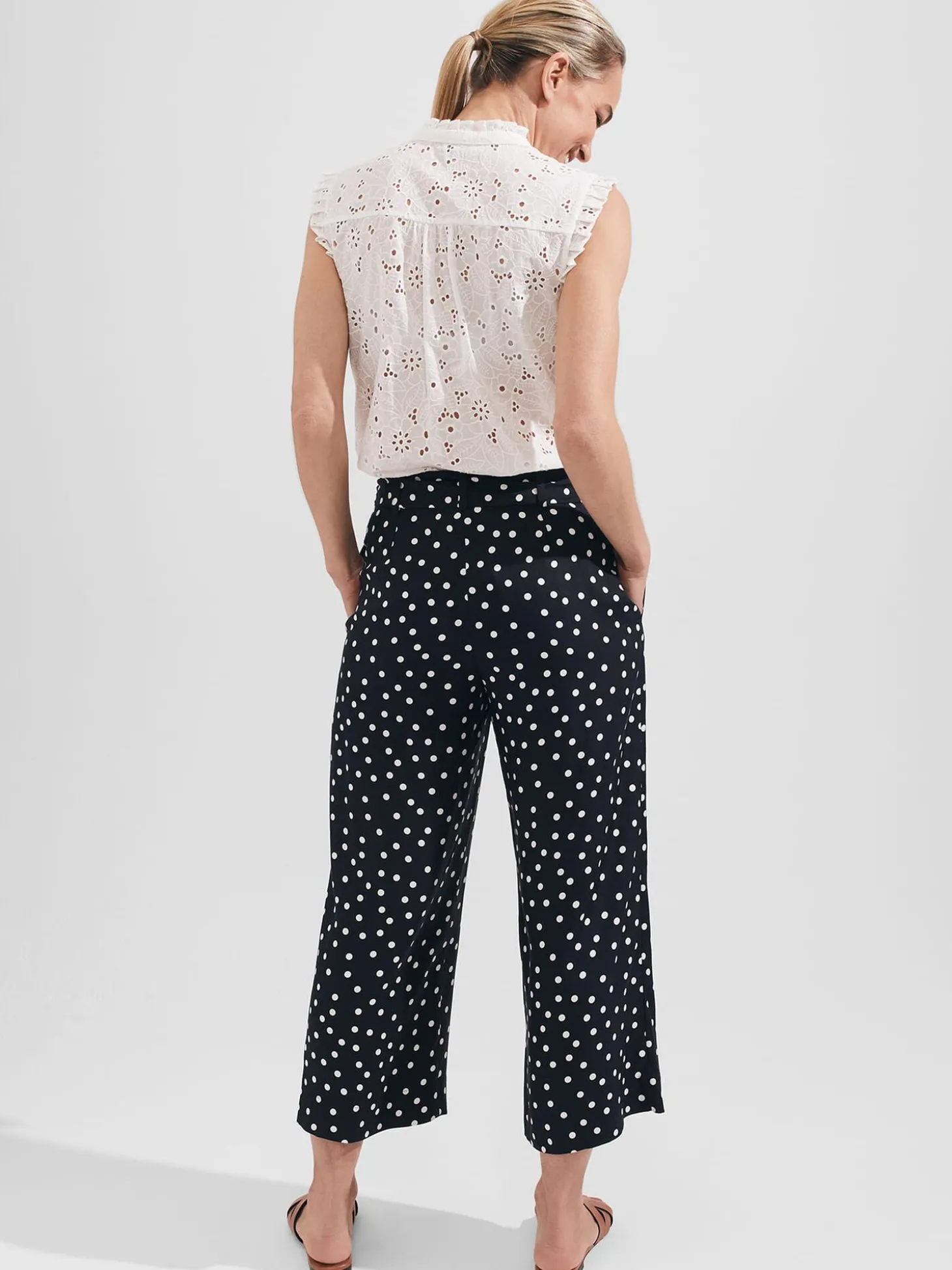 Womem Hobbs Trousers|Astrid Crop Trousers