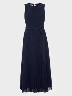 Womem Hobbs Dresses|Blythe Pleated Midi Dress