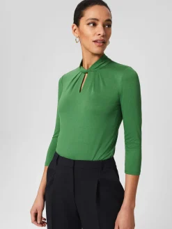 Womem Hobbs Tops|Callie Twist Neck Top