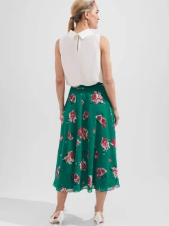 Womem Hobbs Skirts|Carly Floral A Line Skirt