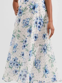 Womem Hobbs Dresses|Carly Floral Midi Dress