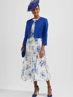 Womem Hobbs Dresses|Carly Floral Midi Dress