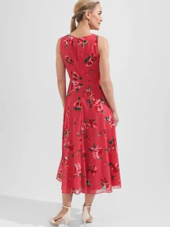 Womem Hobbs Dresses|Carly Floral Midi Dress