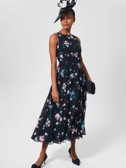 Womem Hobbs Dresses|Carly Floral Midi Dress