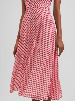 Womem Hobbs Dresses|Lucy Printed Fit And Flare Dress