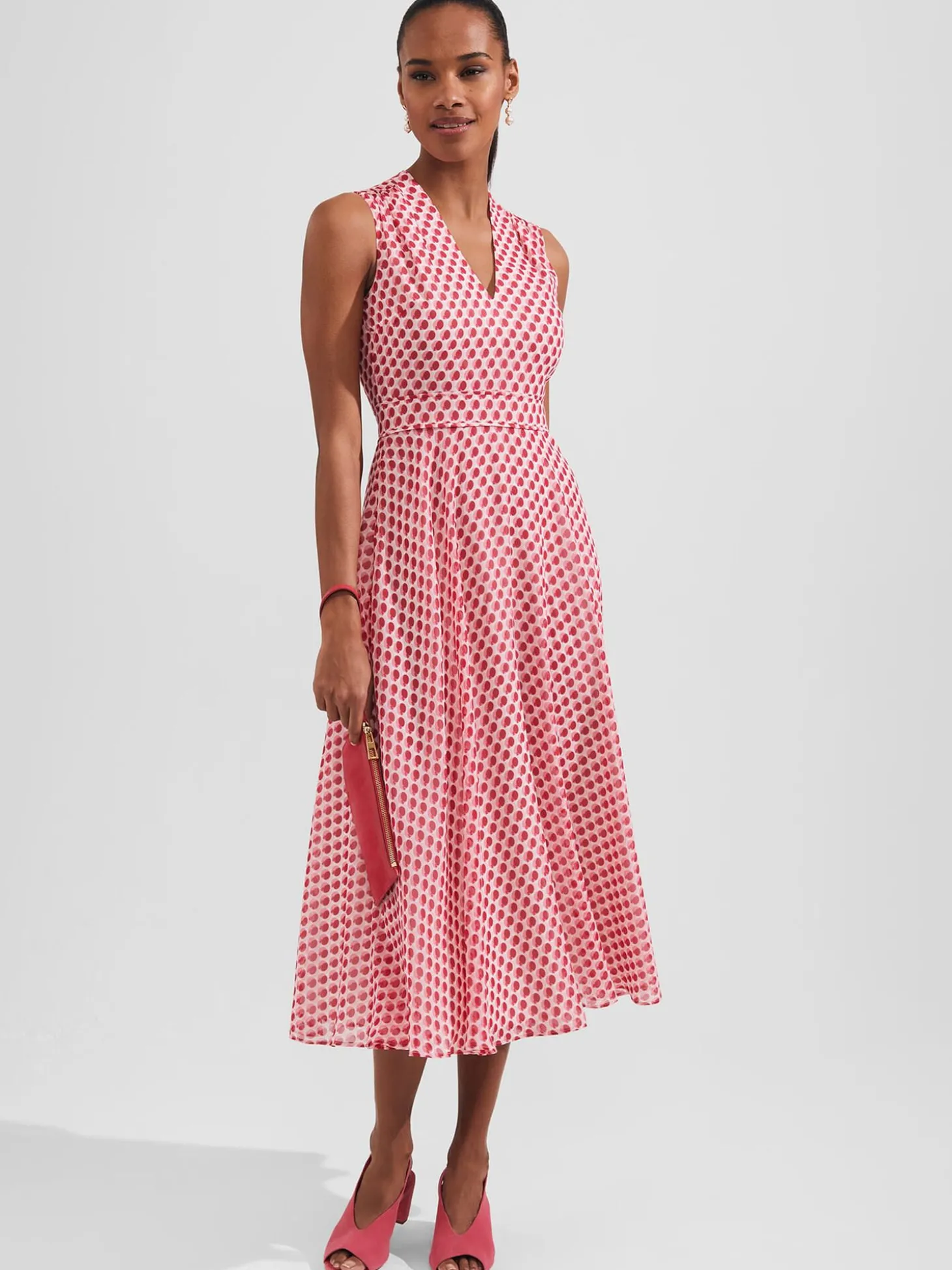 Womem Hobbs Dresses|Lucy Printed Fit And Flare Dress