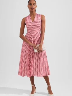 Womem Hobbs Dresses|Lucy Printed Fit And Flare Dress