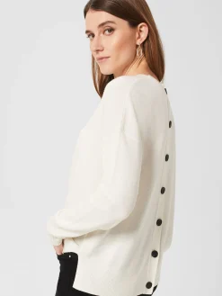 Womem Hobbs Jumpers & Cardigans|Lydia Button Jumper With Cashmere