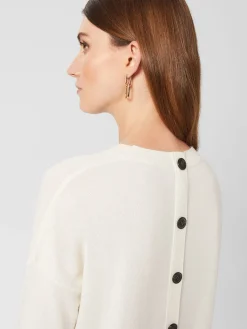 Womem Hobbs Jumpers & Cardigans|Lydia Button Jumper With Cashmere