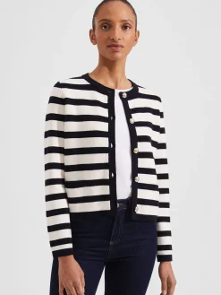 Womem Hobbs Jumpers & Cardigans|Nyra Stripe Jacket