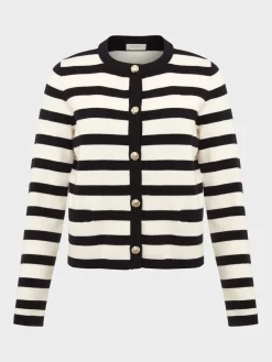 Womem Hobbs Jumpers & Cardigans|Nyra Stripe Jacket