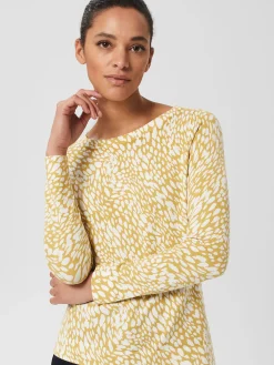 Womem Hobbs Jumpers & Cardigans|Pamela Cotton Printed Jumper