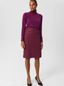Womem Hobbs Workwear|Petite Daphne Wool Skirt