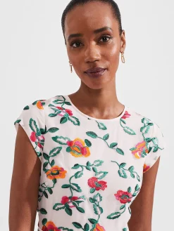 Womem Hobbs Dresses|Tia Embroidered Dress