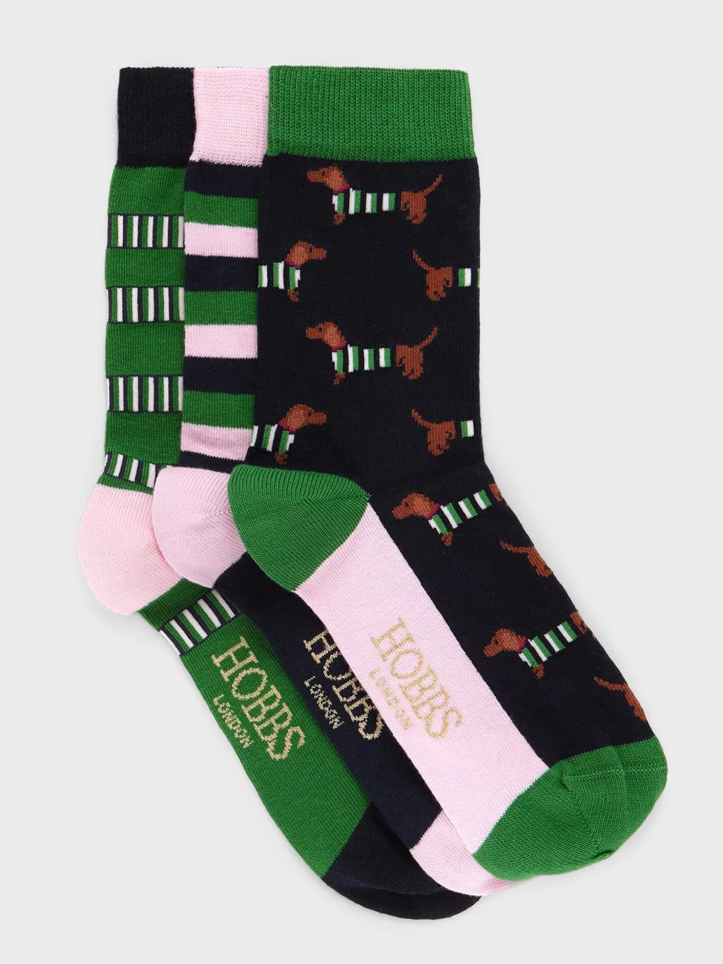 Womem Hobbs Socks & Tights|Wrap Around Dog Set